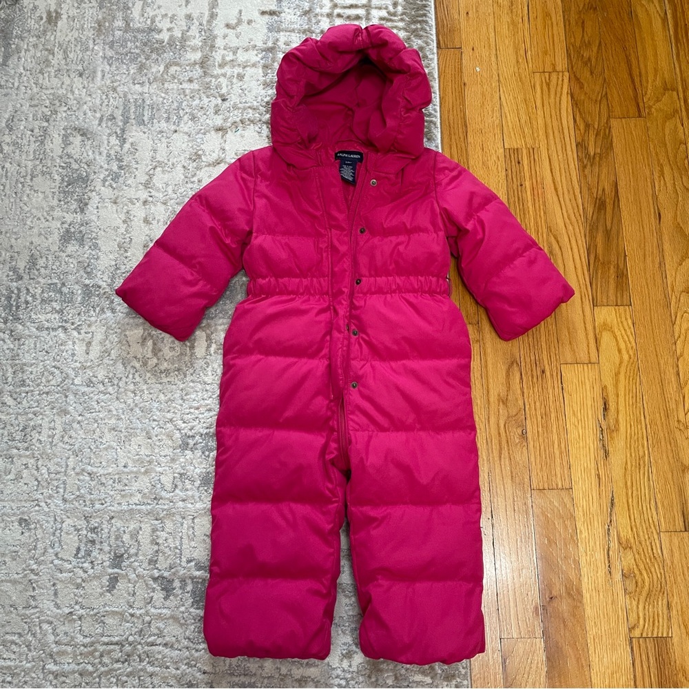 RL Ralph Lauren girls 24 months down snowsuit
